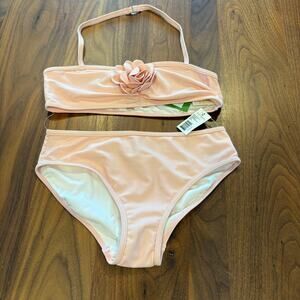 NWT Size 10 Swimwear Kate Spade New York Rosette 2 piece swimsuit